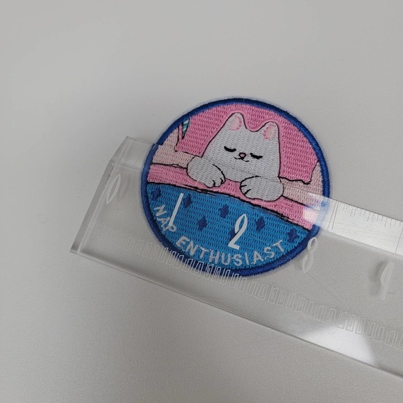 VTG Iron On Patch. Nap Enthusiast Cat, 3" - Picture 5 of 6